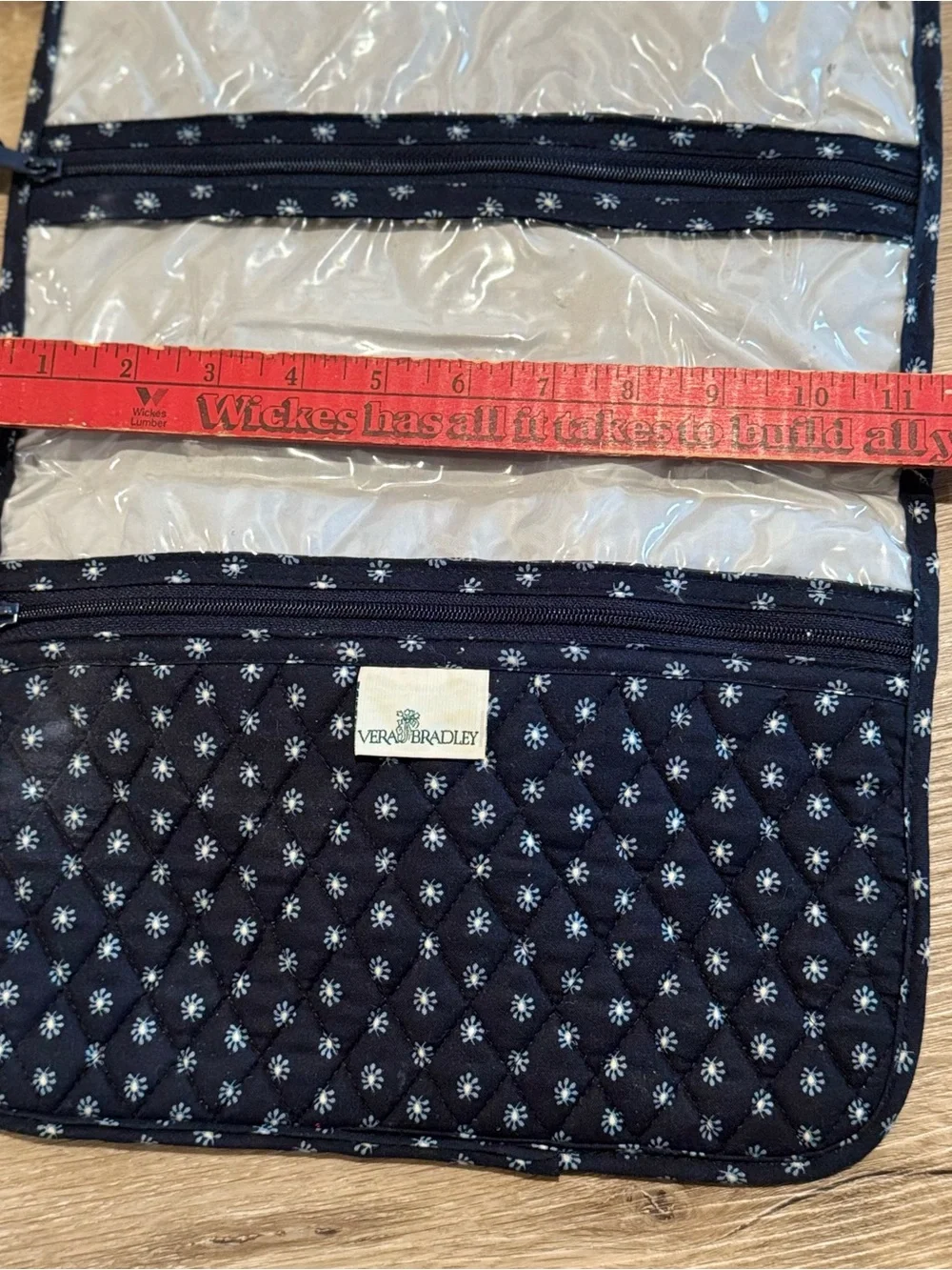 Vera Bradley Midnight Blues (Retired) Hanging Toiletry Bag